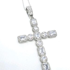 Silver Cross Pendant on Snack Chain